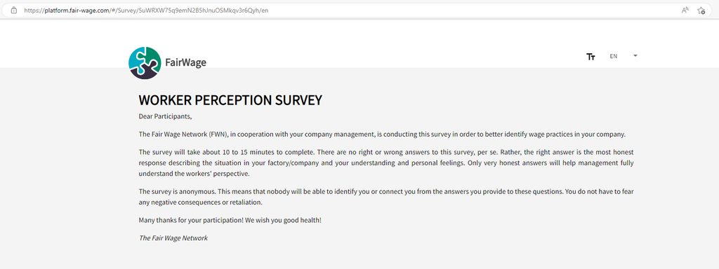 Step 3: Living Wage Validation and Certification for your company (26-99 employees)